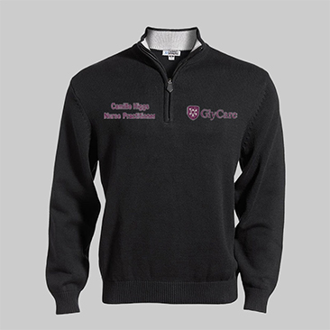 Unisex Quarter Zip Sweater: ED-712