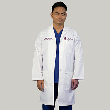 Glycare 37 Inches Unisex Functional Lab Coat: HF-1104