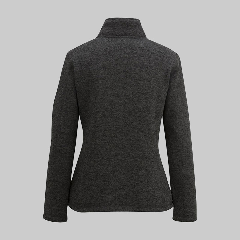 Ladies' Sweater Knit Fleece Jacket: ED-6460V1