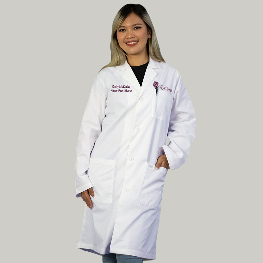 Glycare 40 inches Classic Unisex Lab coat: HF-1101V3