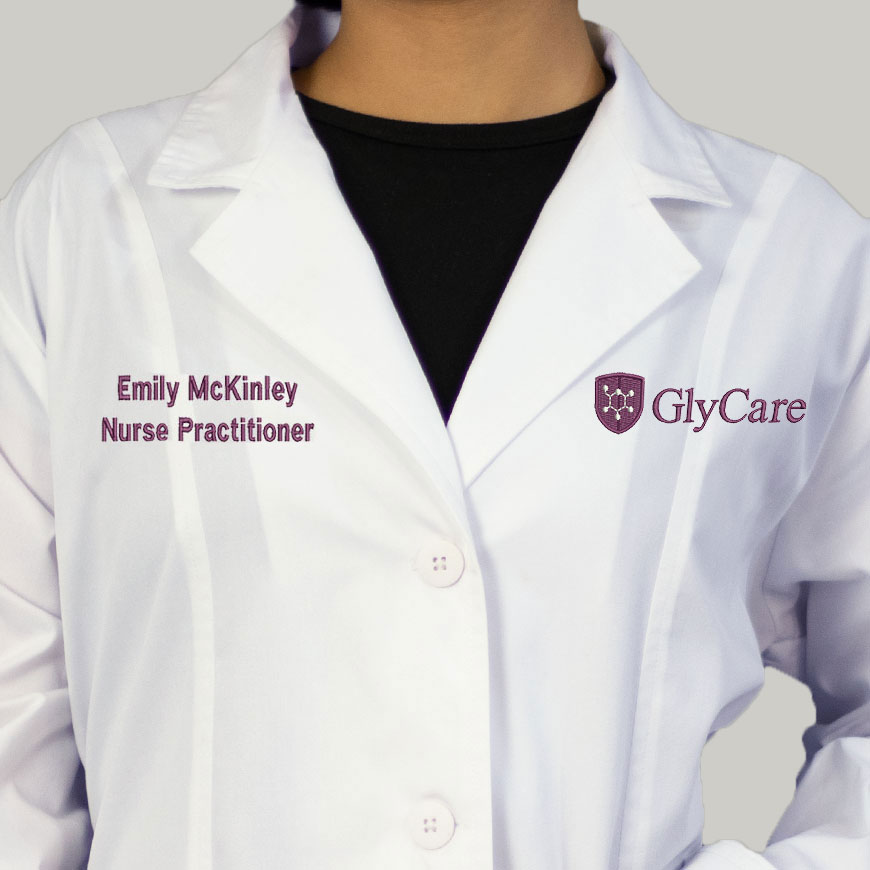 Glycare 35 Inches Women's Fashion Lab Coat: HF-1102V1