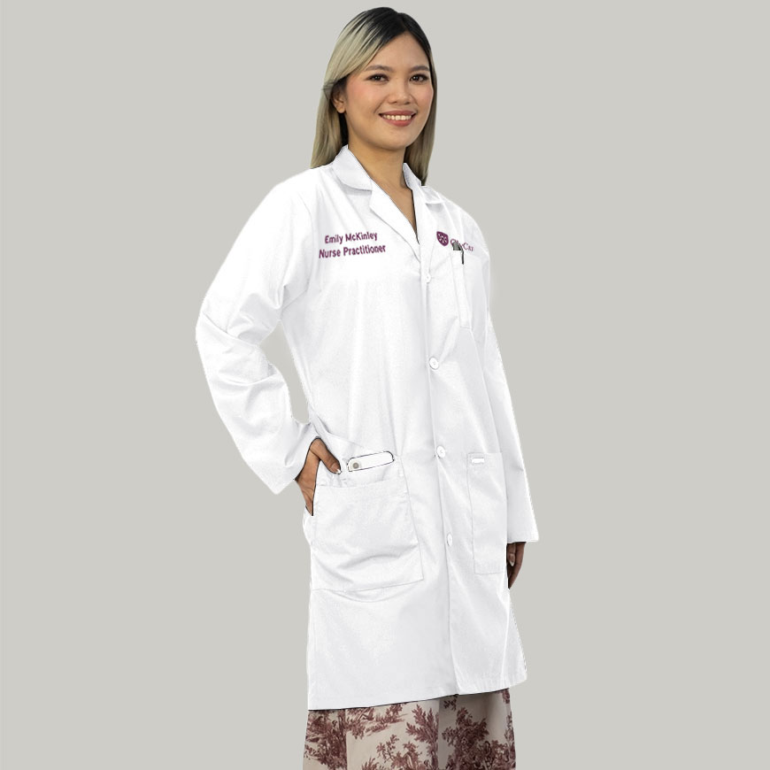 Glycare 38 Inches Unisex Premium Lab Coat: HF-1501V3
